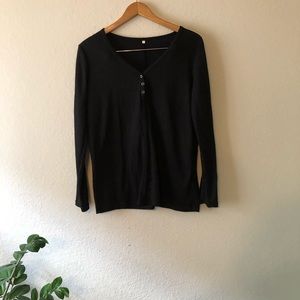 Black button top